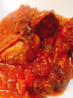 A picture of Fried chicken stew.