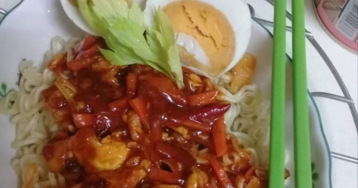 92 resep  spageti  dari mie  instan enak dan sederhana Cookpad