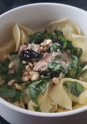 Une photo de Tortellinni jambon cru