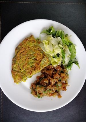 Una foto de Tortilla de verduras