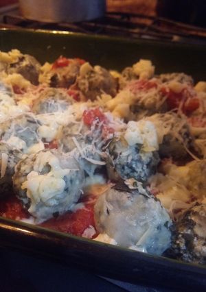Una foto de Malfatti de acelga y ricota