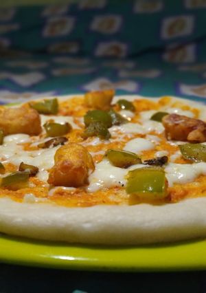 বাটার পনির মশলা পিজ্জা (butter paneer masala pizza recipe in Bengali) রেসিপির প্রধান ছবি