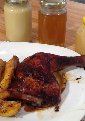 Una foto de Pollo a la miel