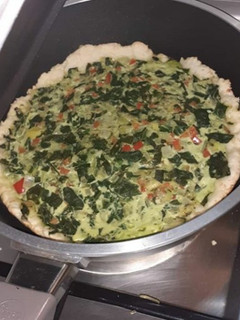 Una foto de Tarta de espinaca y puerro