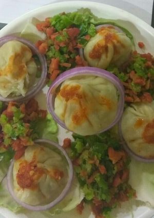 A picture of Vegetable momos.
