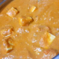 A picture of Paneer butter masala.