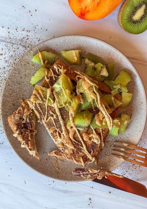 Foto principal de Tostadas francesas de caqui y kiwi
