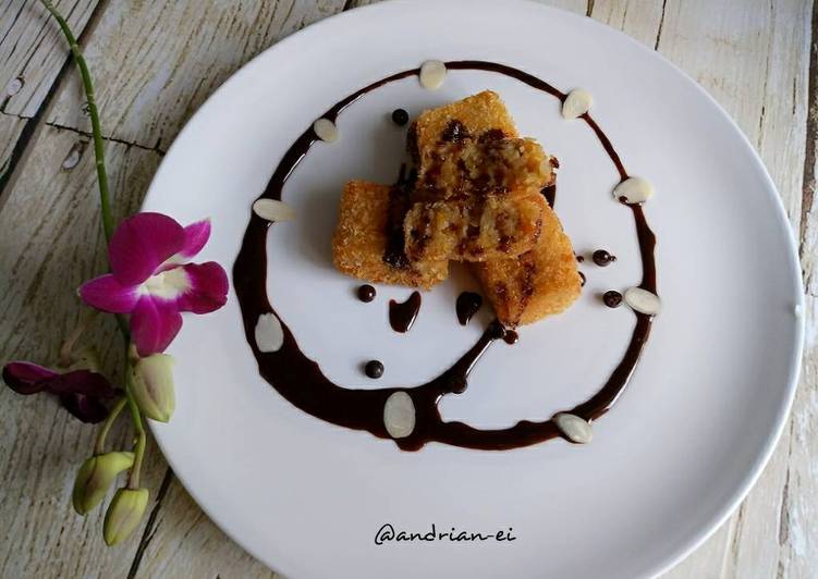 Nugget Pisang Keju Saus Coklat