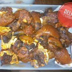 A picture of Fried beef/kpomo.