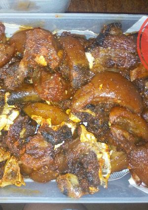 A picture of Fried beef/kpomo.