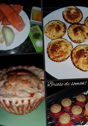 O poză a rețetei Brioșe de somon!.