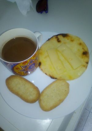 Una foto de Ricas arepas para desayunar (paisas-colombia)