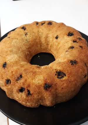 Una foto de 🍮🌰 Budín de pasas y nueces