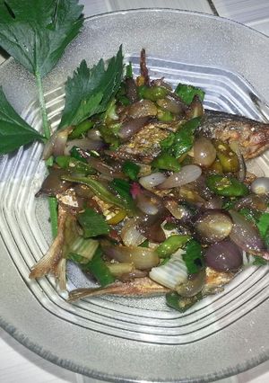 Foto resep Tumis bawang merah asin peda