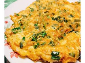 รูปของ 🍳🌱ไข่เจียวต้นหอม Spring Onion Omelette