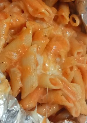 صورة لوصفة معكرونه بالقصدير