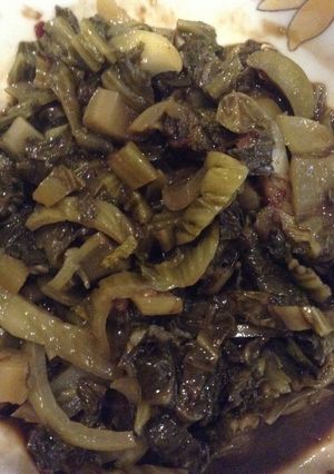 Foto resep Sayur asin sambal petis ala saya.. 😉