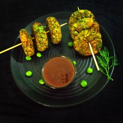 A picture of Peas tikki.