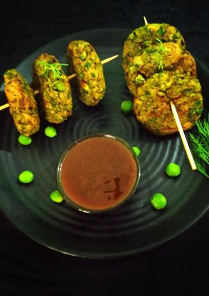 A picture of Peas tikki.