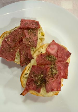 Foto de Pão de alho com bacon