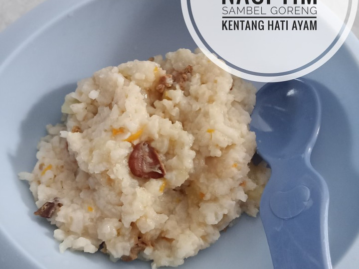 Cara Buat MPASI 9-11M Nasi tim sambel goreng kentang hati ayam Irit Anti Gagal