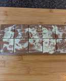 Homemade mini egg chocolate bar