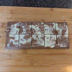 A picture of Homemade mini egg chocolate bar.