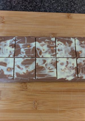 A picture of Homemade mini egg chocolate bar.