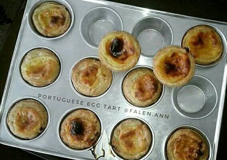 Portuguese egg taart