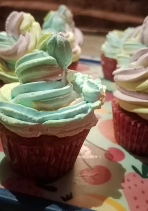 A picture of Eggless cupcakes 🧁 🧁 🧁.