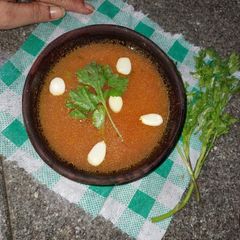 A picture of Tomato and beetroot soup   .