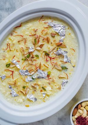 A picture of Kheera (Paneer Kheer).