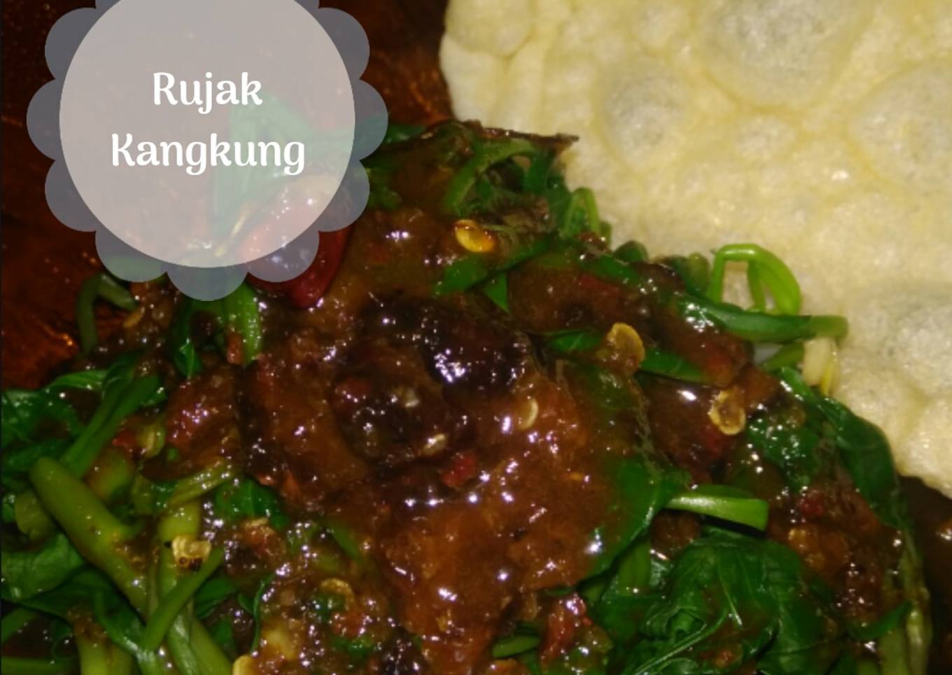 Rujak kangkung