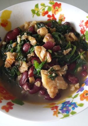 Foto principal de Alubias rojas con bacalao y espinacas (en Thermomix)