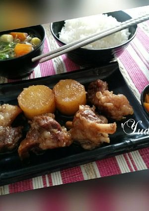 Foto resep Semur Daging Iga dan Lobak Kecap Asin