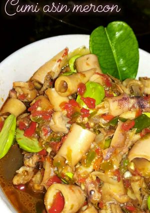 Foto resep Cumi asin mercon