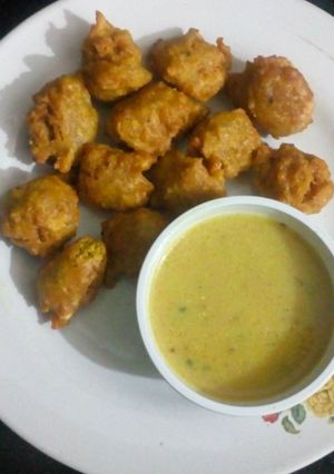 A picture of Sweet corn pakoda.