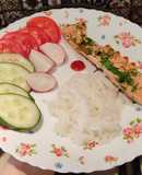 Лосось парений з тим'яном😋