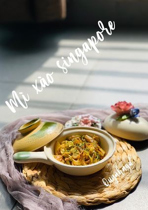 Hình của món Mì xào singapore theo kiểu mẹ.