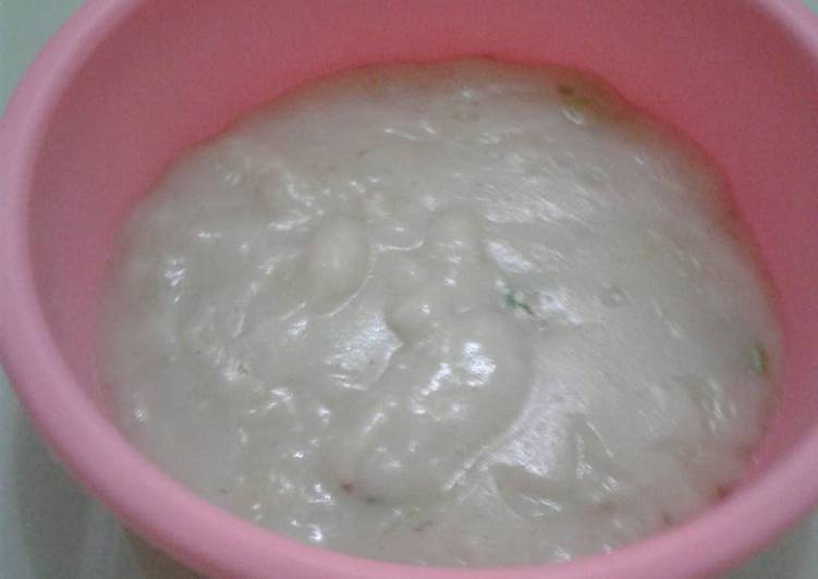 MPASI 6+ bubur beras kaldu sapi