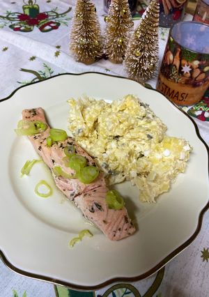 Vajban sült lazac filé recept fotója