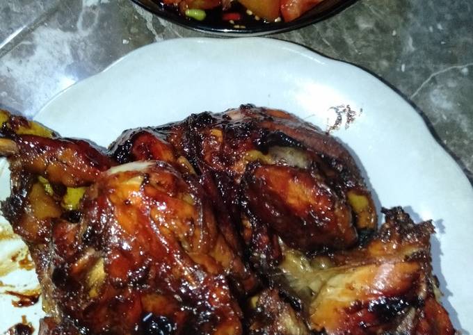 Resep Ayam bakar teflon empuk😋😍 Yang Sempurna