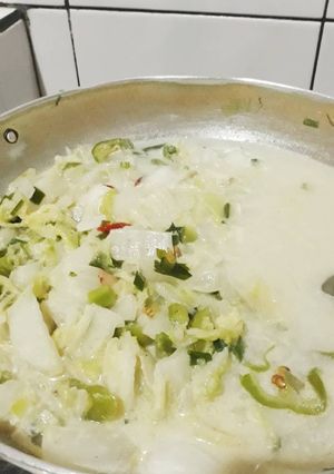 Foto resep Sayur Sawi Putih Santan