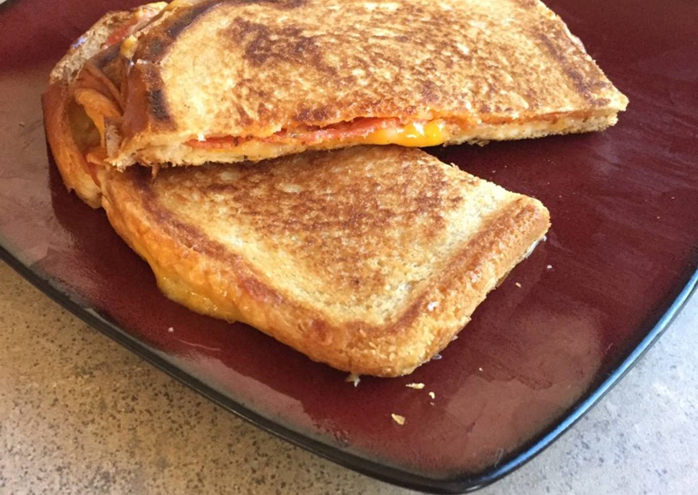 Crispy grilled cheese