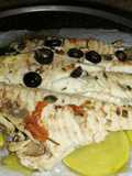 Filetti di Pesce Castagna su Crosta di Patate al Forno