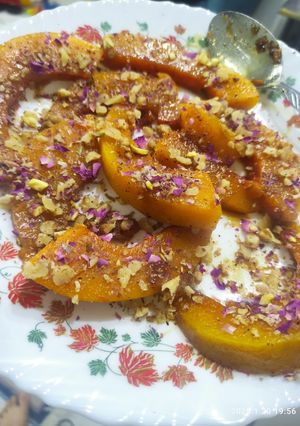 عکسی از دستور کدو حلوایی