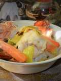 Monkfish and Lobster Casserole with Creamy Sauce for New Year's