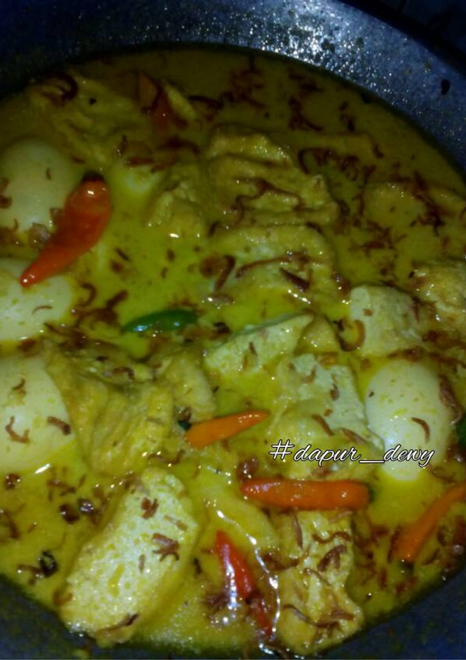 Foto resep Kari tahu telur