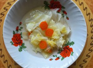 Foto resep Sayur bening: Wortel, Kol, Sawi Putih