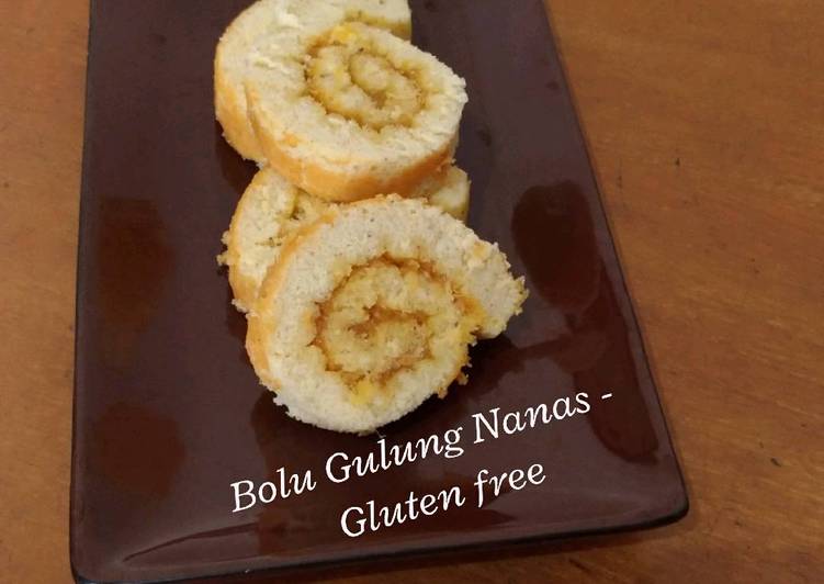 Resep Bolu Gulung Nanas (Gluten Free) 😂 Anti Gagal